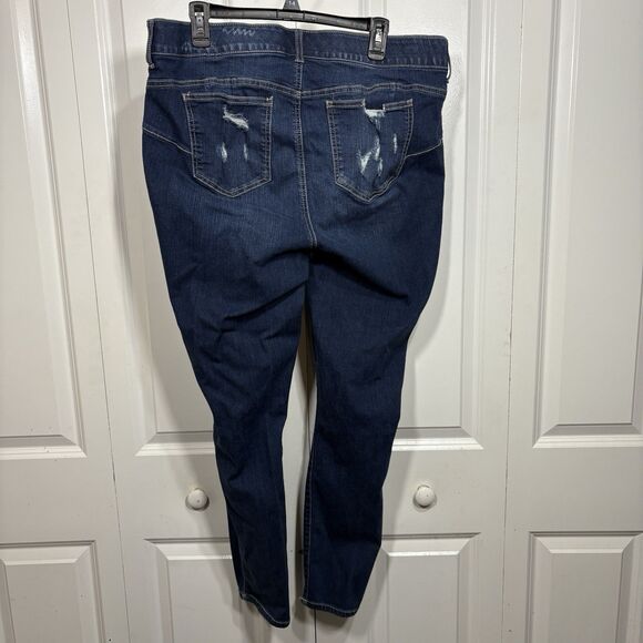 Torrid Bombshell Skinny Jeans Women 18R Distressed Stretch Curvy Y2K Boho - Picture 4 of 10